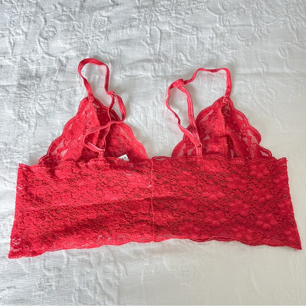 mia de andrea red lace bralette - Picture 3 of 4